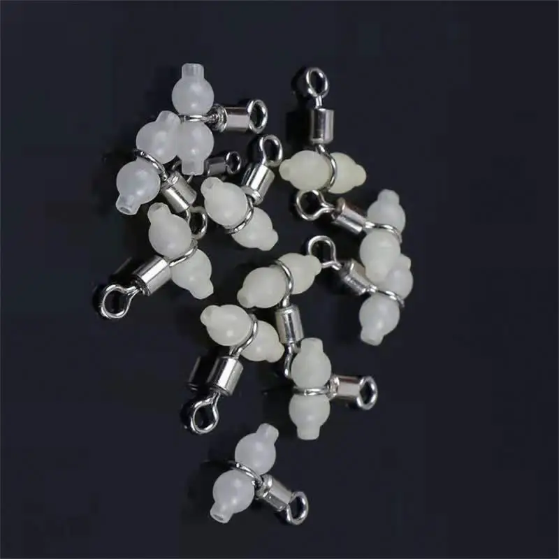 1 unids lote conector pesca nocturna pesca en el mar de agua dulce giratorios luminosos pesca conector giratorio aparejos de mar gancho