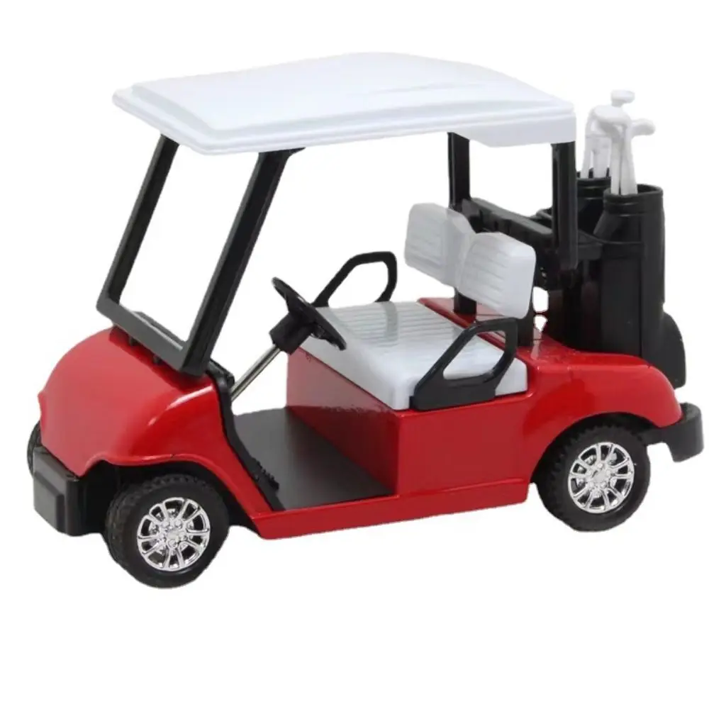 Carro de Golf a escala 1:20, modelo de simulación, carrito de Golf en miniatura extraíble, aleación fundida, decoración del hogar, carrito de Golf, vehículos de juguete