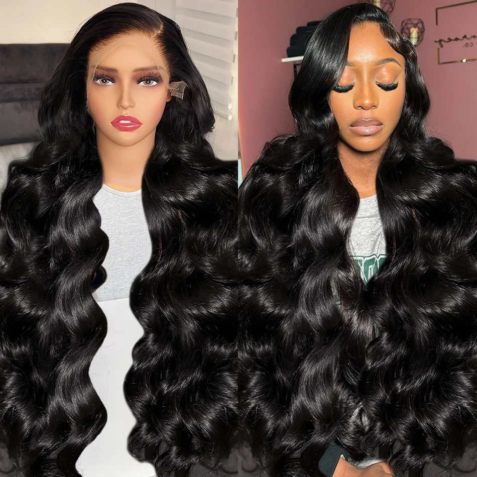 Brazilian 250% Body Wave 13x4 Lace Front Wig 13x6 HD Lace Frontal Wigs 30 40 Inch Glueless Closure Wig Human Hair For Women