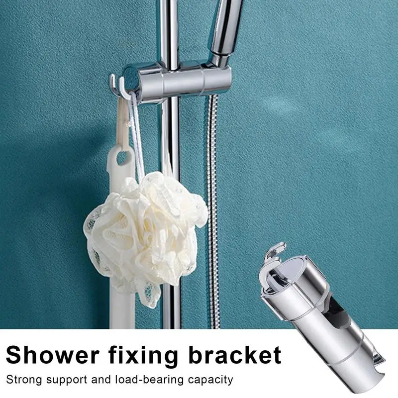 Hand Shower Holder Adjustable Rail Shower Head Bracket 360 Degree Rotating Sprayer Stand Adjustable Shower Sprayer Holder With 2