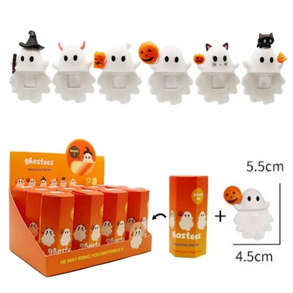 Sunny Angel Halloween-Serie Ghostees Ghost Blind Box Puppe Trendiges Auto Handy Ornamente Kinderspielzeug Geschenk Halloween-Geschenk – Detail 3