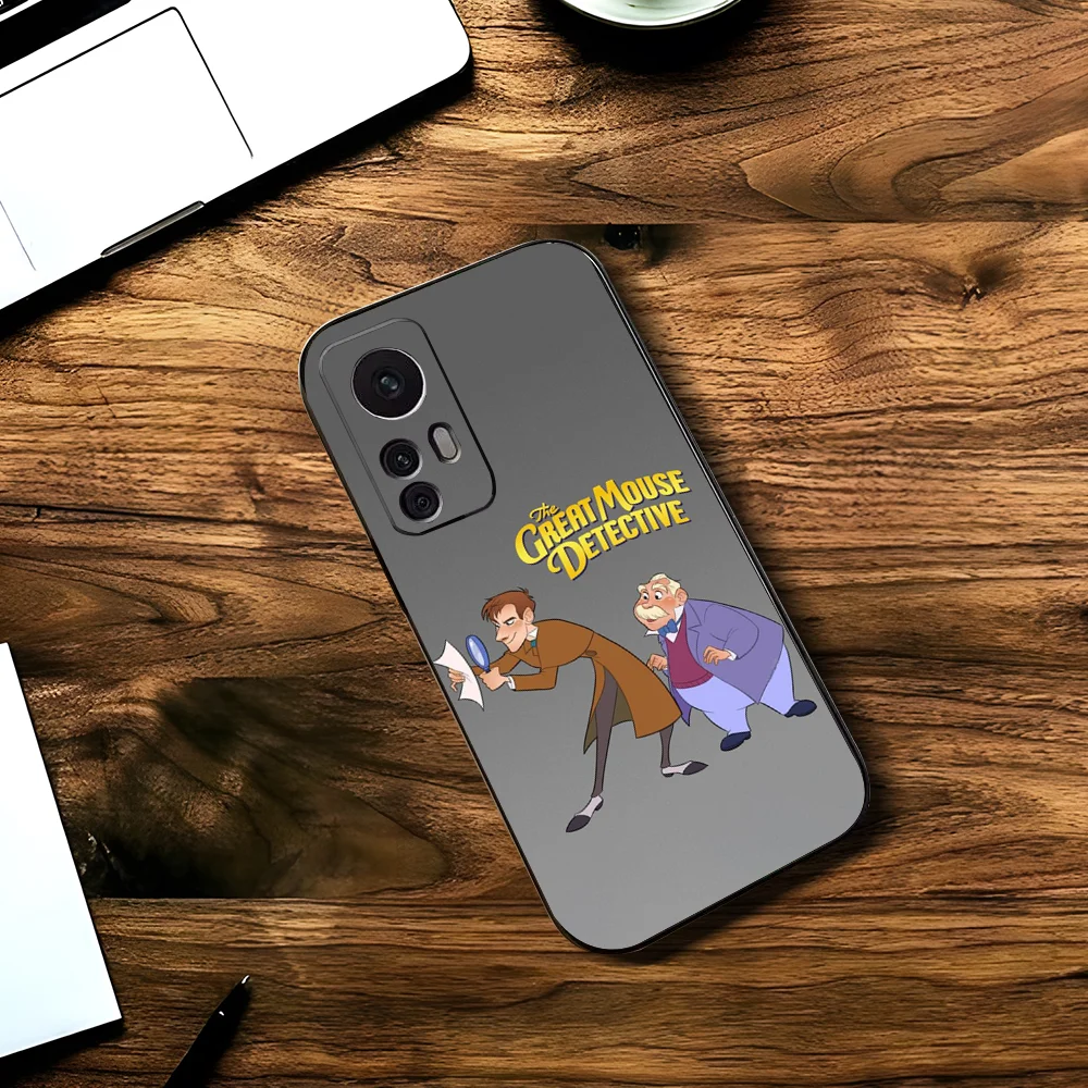 The G-Great M-Mouse Detective Phone Case For Xiaomi 11 Redmi Note 11 5G 8T 9A 9 10T Note8Pro Note9 12SUltra Black Case