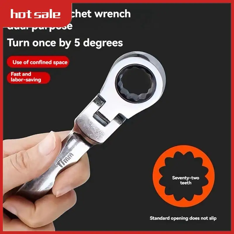 

A21R-Chrome Vanadium Steel Bidirectional Movable Ratchet Wrench Quick Manual Dual-Purpose Wrench