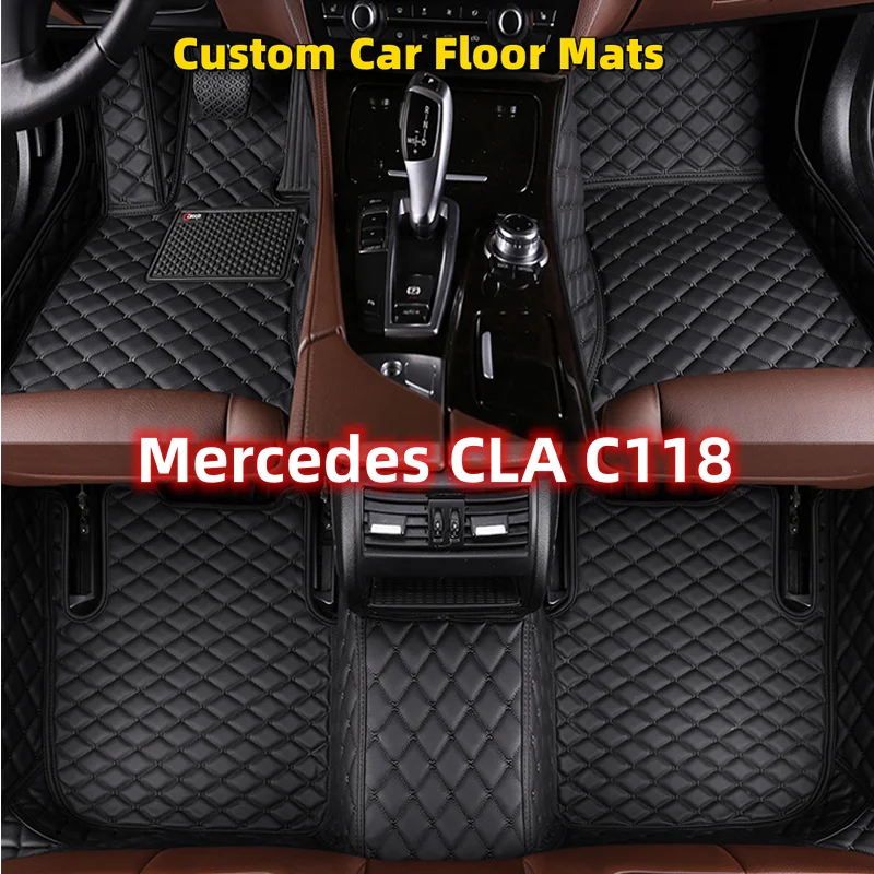 

Полный комплект автомобильных ковриков на заказ для Mercedes CLA C118 2020-2022 года детали интерьера автомобильные аксессуары ковер