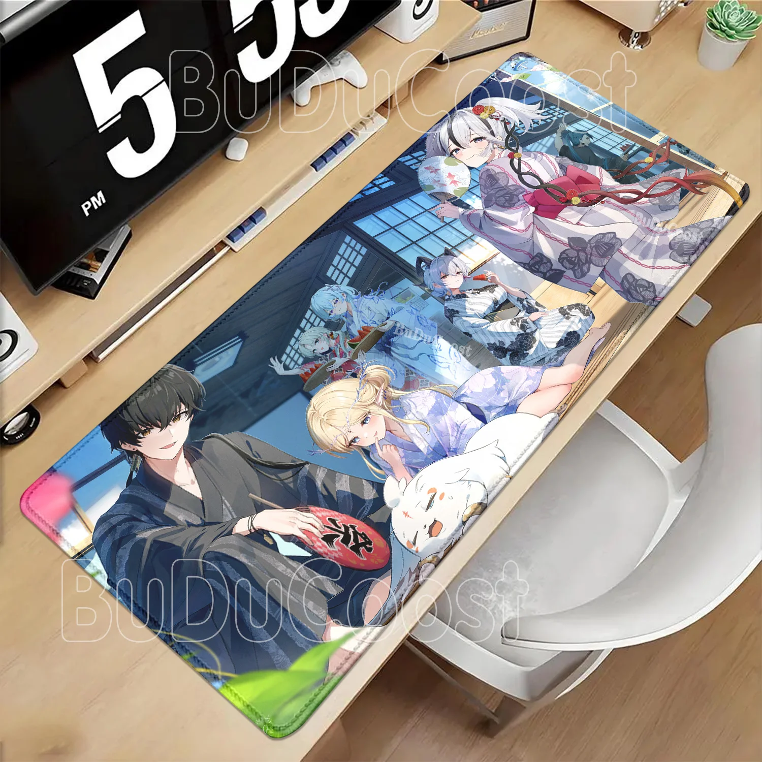 Fleurdelys Cartethyia Wuthering Waves WuWa Mousepad PC Gaming HD Printing Office Mouse Pad Anime Sexy Girl Keyboard XXL Desk Mat