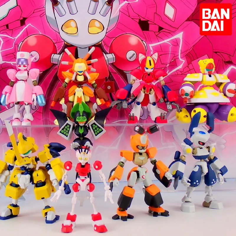 Bandai Gashapon Toys Medarot Series Super Movable Assembled Action Figure Model Ornament Toys Children Birthday Gift