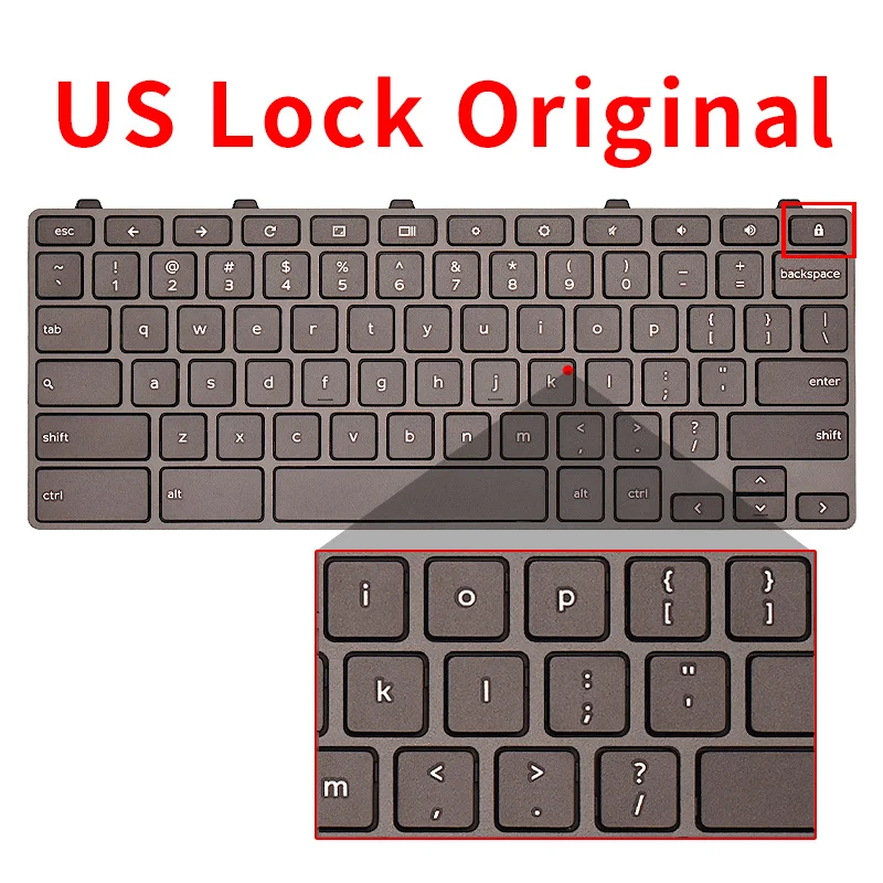 New Original US Laptop Keyboard For Dell Chromebook 11 3100 5190 2-in-1 00D2DT 0OD2DT 0H06WJ Notebook keyboard