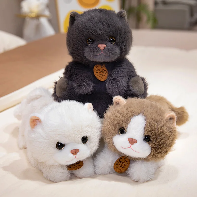 

Simulation Cat Plush Toy Cute Cat Doll Soothing Pillow Gift Decorations for Sofas and Bedrooms