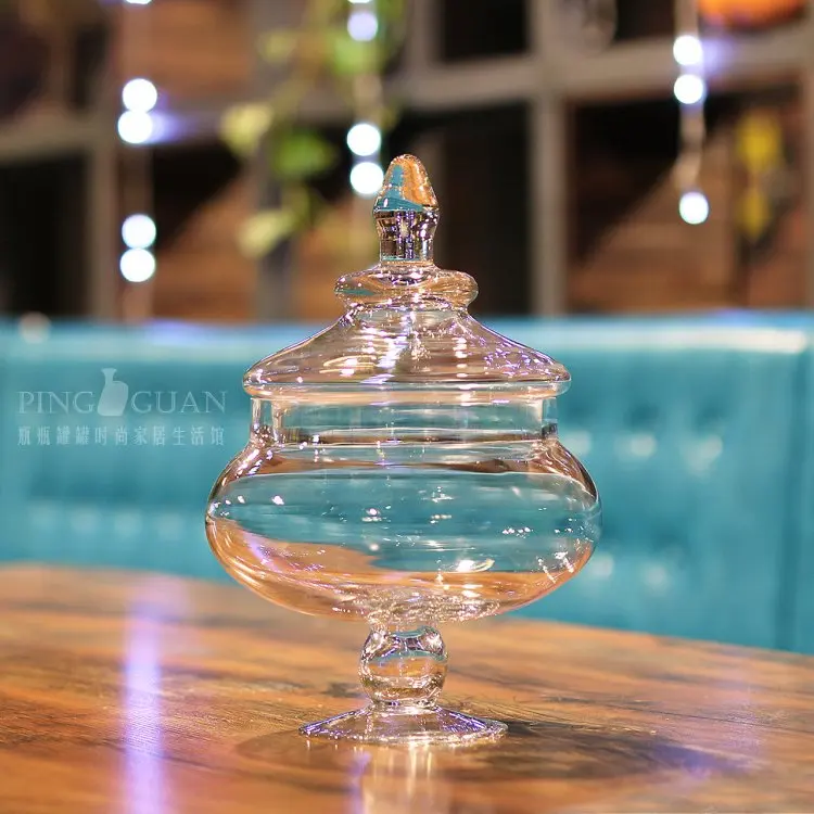 Transparant Glas Bonbondoos Opbergpot Creatieve Bruiloft Dessert Bar Decoratie Thuis Zachte Decoratie Ornamenten