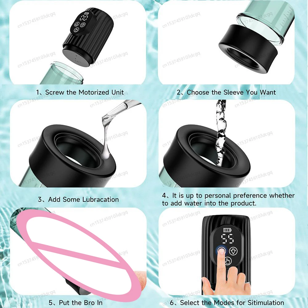 Man Penis Therapy Massage Pump Electric Water Penis Enlarge Vacuum Pump Waterproof Automatic Cock Enlarger Pump Male Sex Toys - Image 2