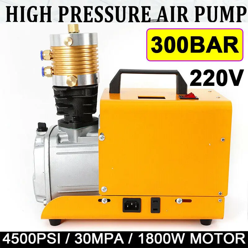 30MPa/4500PSI Electric High Pressure Air Pump Electric PCP Air Compressor 300bar 1800W 220V