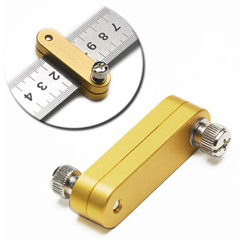 Top Sale Woodworking Ruler Ruler Locator Steel Ruler Positioning Block Scribe Locator Ruler Scribe Mortise Scribe Scribe Tool