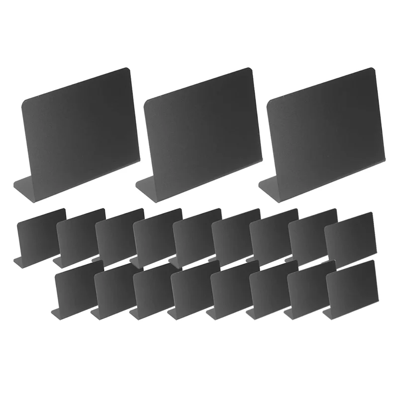 DN-20Pcs علامات الجدول الغذاء مجلس بوفيه ملصقات الحفلات رسالة السبورة الطباشير الجدول عرض السعر منضدية سهلة التركيب