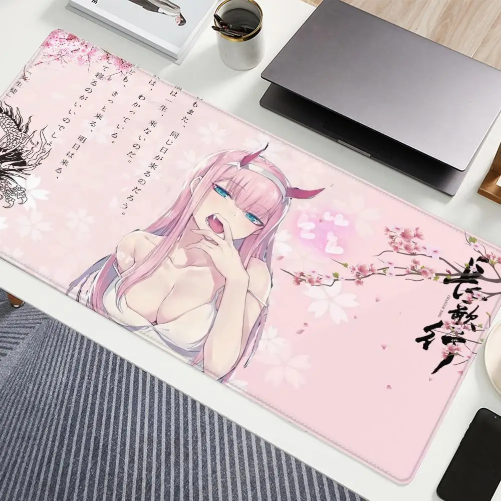 Darling In The FranXX Mouse Pad 90x40CM Non-slip Gaming Mousepad Gamer E-Sports Mouse Mat Game Mechanical Keyboard XXL Desk Mat