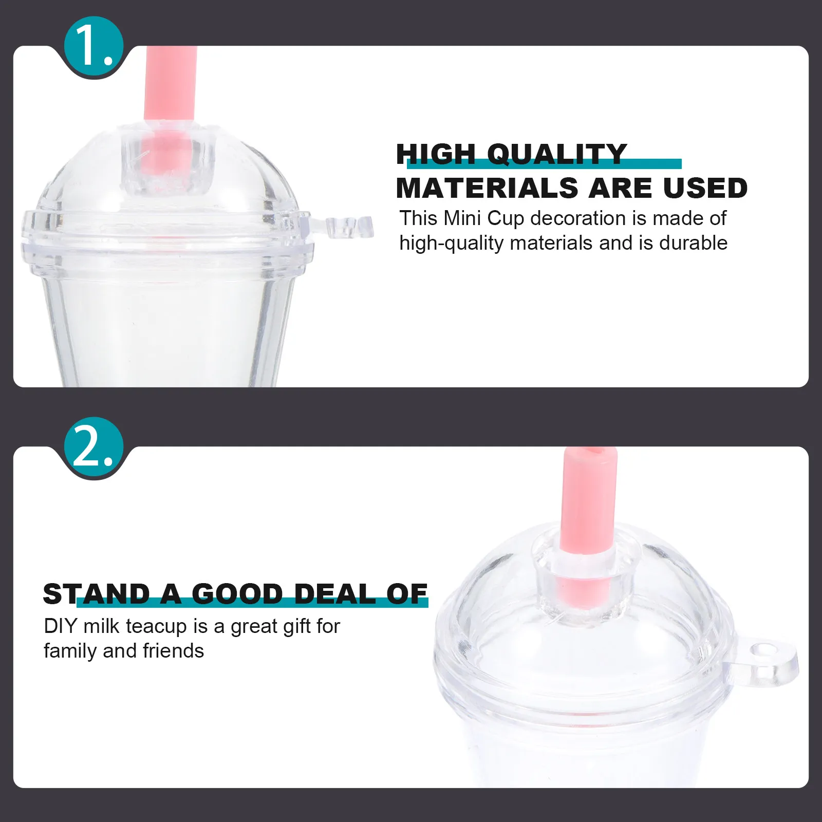 

20 наборов миниатюрных кофейных чашек для рукоделия из смолы, миниатюрные кружки, брелоки, серьги, подвески для украшений, миниатюрные украшения для дома