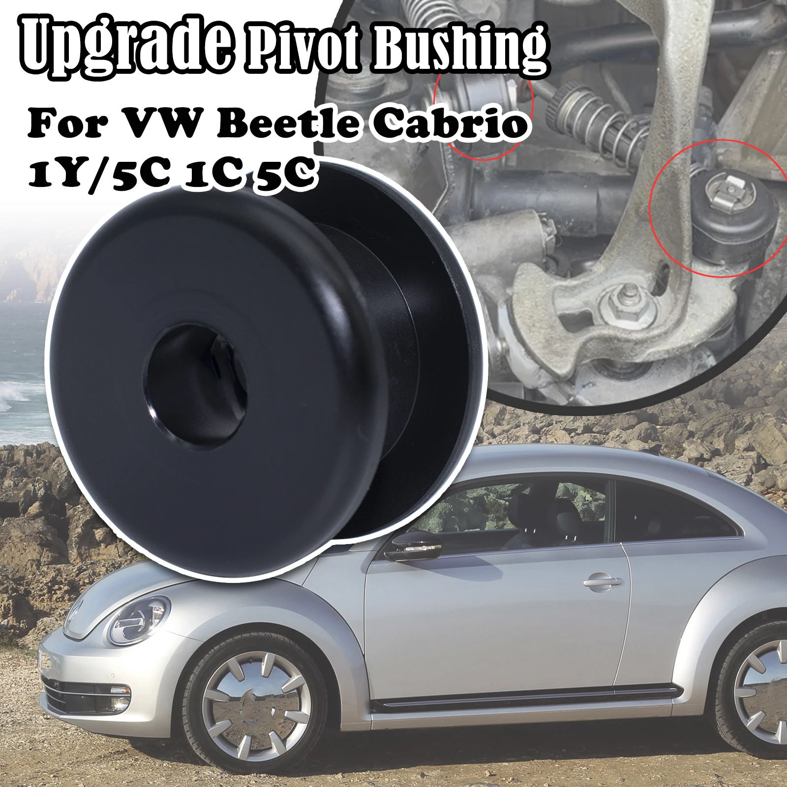 

For VW Beetle Cabrio 1Y/5C 1C 5C Upgrade Pivot Bushing Manual Gear Selector Shift Cable end Linkage Lock Washer Retaining Clip