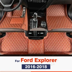 For Ford Explorer 7-Seat 2016 2017 2018 Car floor mats Custom auto foot Pads automobile carpet cover interior accessories