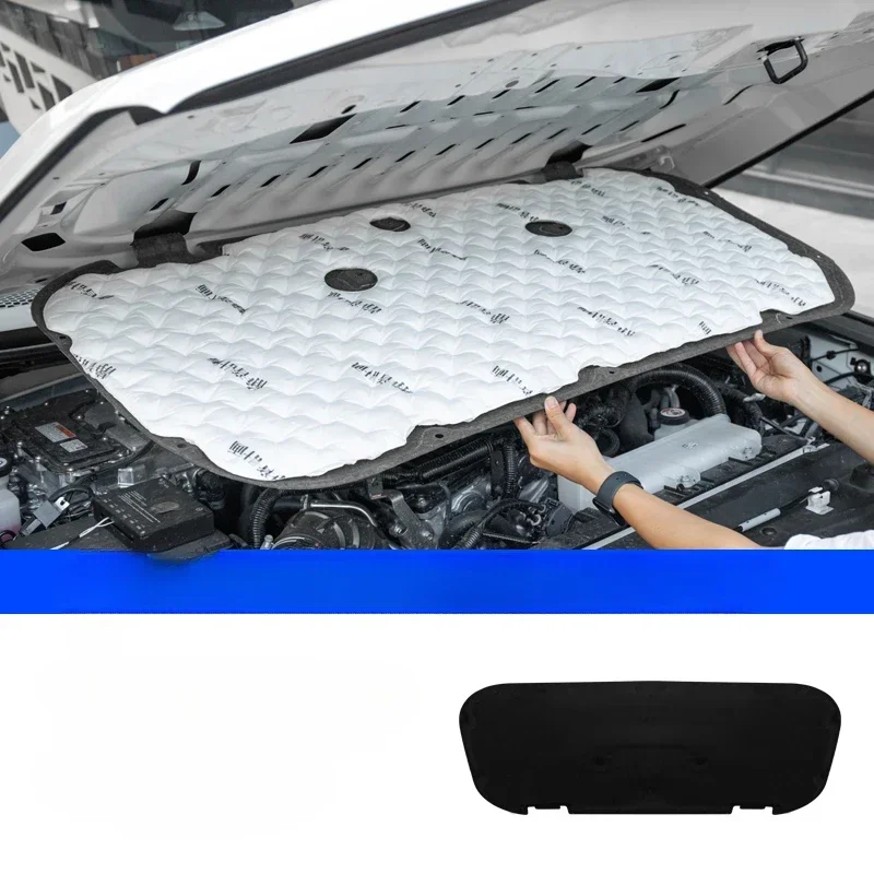 Engine Hood Sound Pad for Toyota Land Cruiser 250 2024 Prado LC250 Car Front Heat Insulation Cotton Covers Fireproof Interi