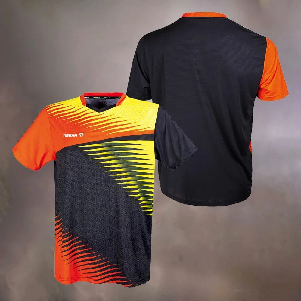 New Leisure Tennis Sportswear Boutique Fitness Sports Breathable T-shirt Men\'s Ultra-thin Table Tennis Quick Dry Short Sleeve