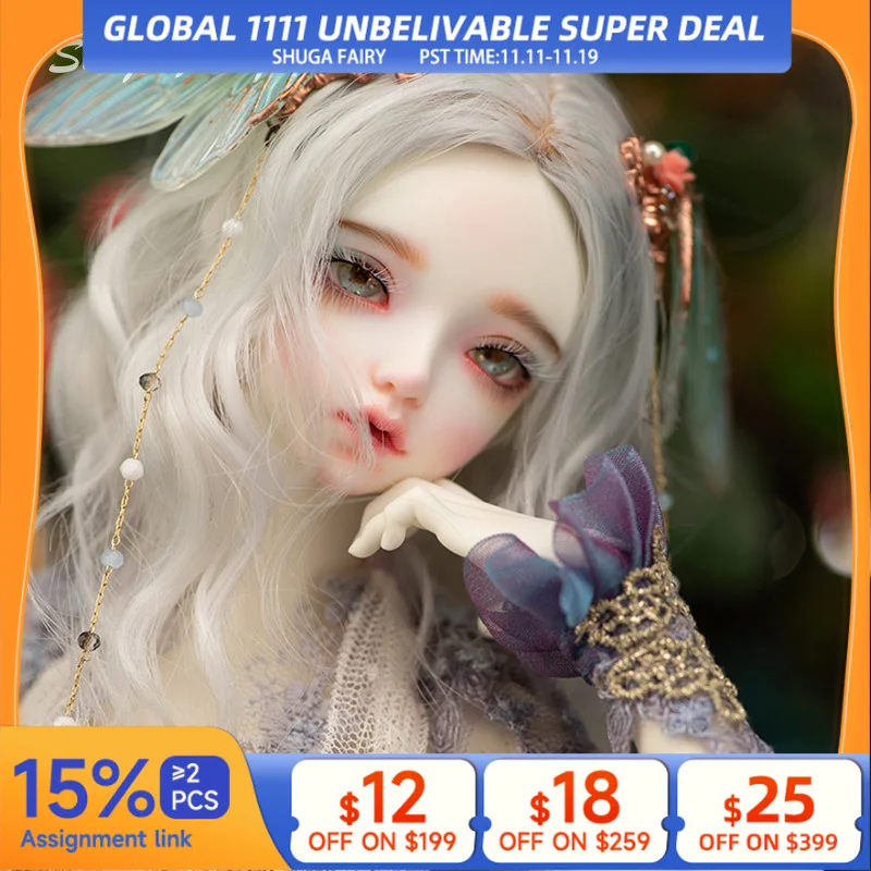 

Shugafairy Minifee Phoeb BJD Doll 1/4 Humanver Luciole New Release Activeline Resin Figure Collection Toys for Girls Fairyland