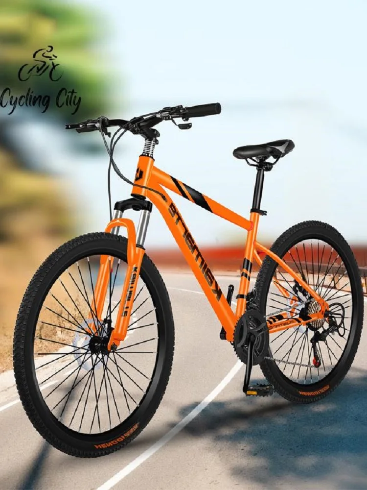 AliExpress TLXT Double Disc Brake Cross Life Mountain Bike Shock Absorption Adult 30 Variable Speed Men and Women 24/26 inch 2025 DropShipping