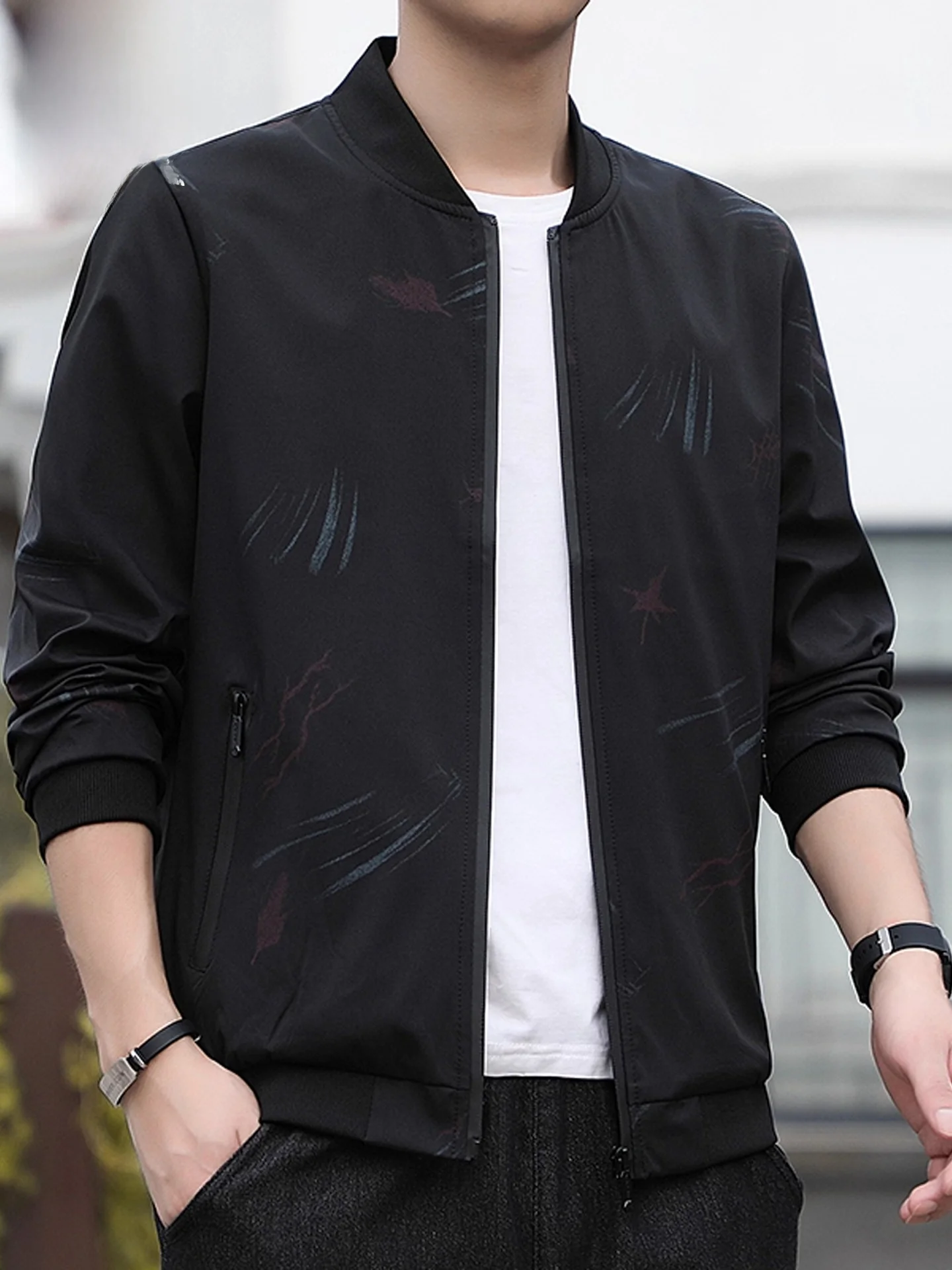 

TUCANO Spring 2026 Casual Loose American Sle Baseball Collar Men's Jaet Faionable Outerwear Polyester Youth Trend