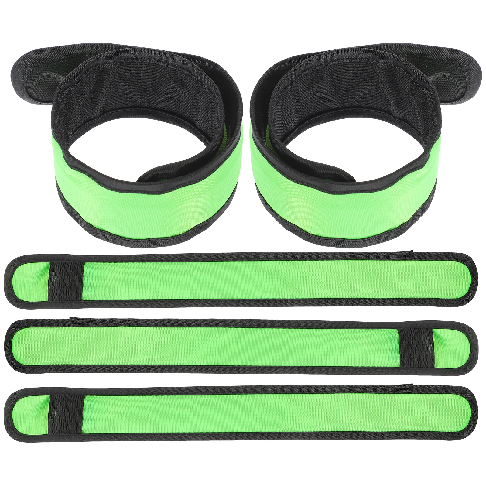 

5 Pcs Luminous Armband Wristbands High Visibility Led Armbands Slap for Sports Running Ankle Outdoor Iron Night Bracelets