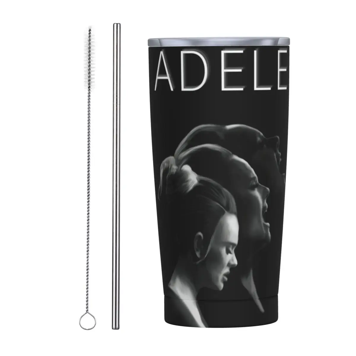 Adele 2024 Album Tour Tumbler Vacuum Insulated Music Artists Coffee Cups Stainless Steel School Mug Hot Cold Drink 20oz