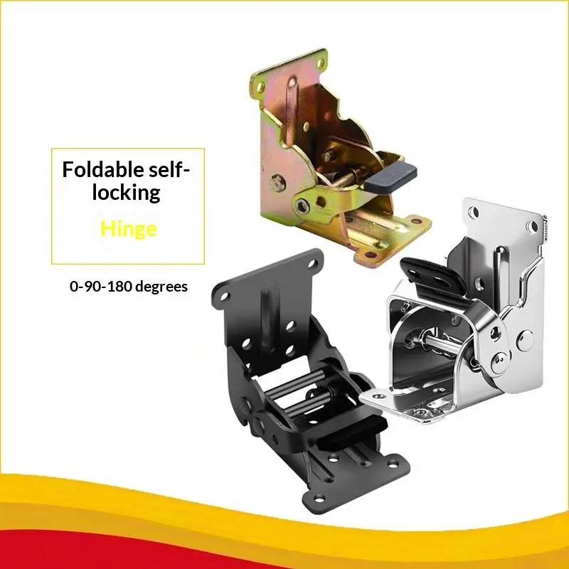 1/4Pcs Connecting Hinges 180 And 90-degree Self-locking Folding Hinges For Table Legs Hardware Accessories Accessories Gift