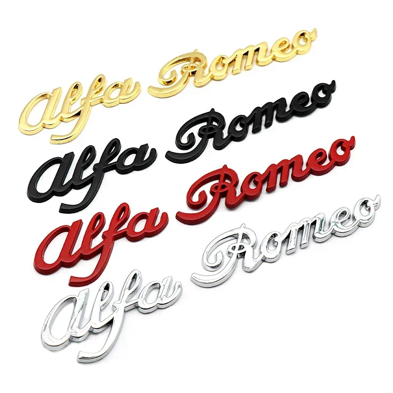 Pegatina 3D de diseño Exterior de coche, emblema de carrocería, accesorios para Alfa Romeo 146 147 155 156 159 Stelvio Giulia Giulietta Mito GT