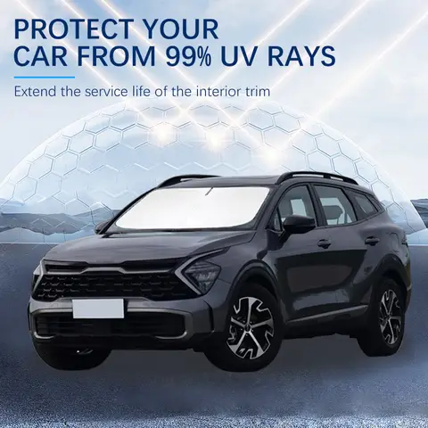 KIA Sportage 4 새로운 에너지 여름 자동차 액세서리 자동차 앞 유리 차양 커버 앞 창 선 스크린 UV 파라솔 KIA Sportage 4 새로운 에너지 여름 자동차 액세서리 자동차 앞 유리 차양 커버 앞 창 선 스크린 UV 파라솔