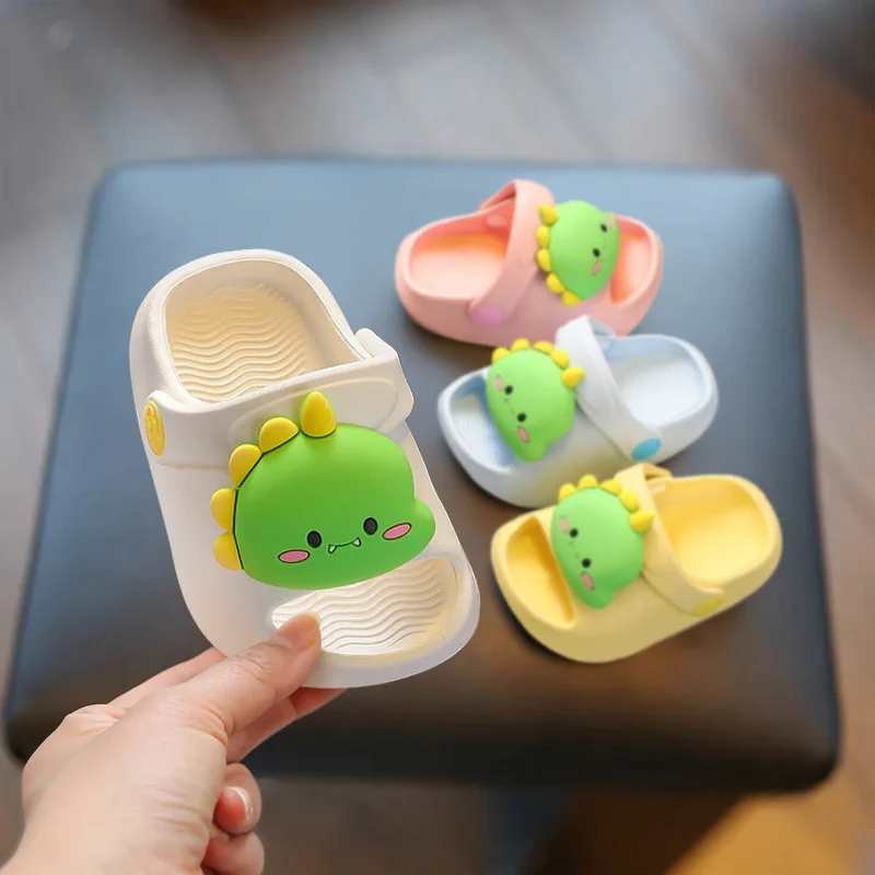 Summer Baby Beach Slipper2026new Cartoon Child Soft Shoe Casual 0-3 Year Old Girls Anti Slip Home Floor Learning Walking Slipper