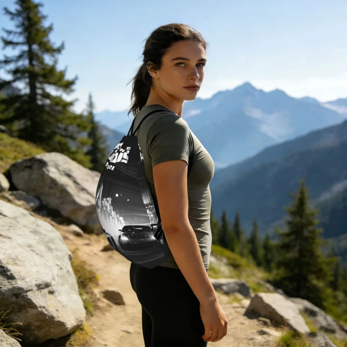Fasts And Furious Movie Vintage Poster Backpacks Multi-function Drawstring Bags Sports Bag Book Bags for Man Woman School