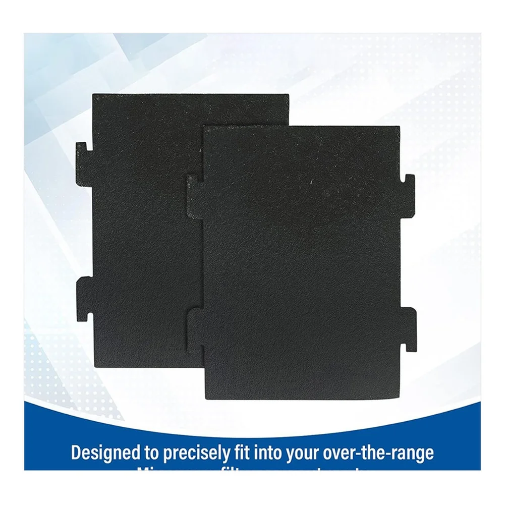 Microwave Oven Charcoal Filter Replacement for Over the Range Stove Absorbs Dust and Grease with Activated Carbon Core