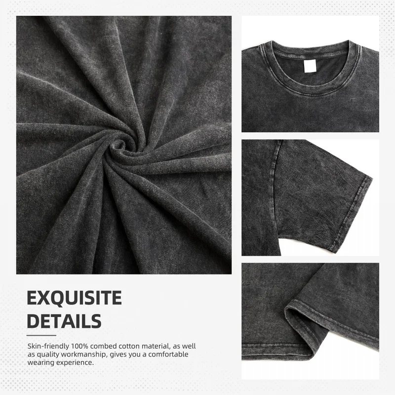 Dions Paris 2026 Fan Tour T-Shirt Hip-Hop Gewaschenes Kurzarm-Oversize-T-Shirt Mode Herren Damen Streetwear Grafik-T-Shirts – Detail 1