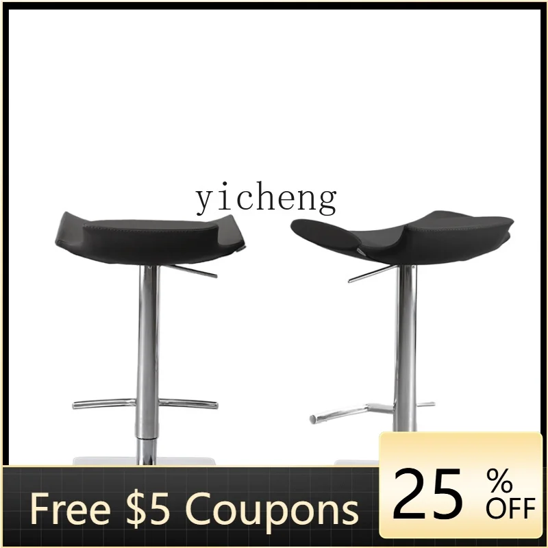 

ZZF Bar Stool Home Chair Designer Model Light Luxury Dining Chair Lifting High Chair Simple