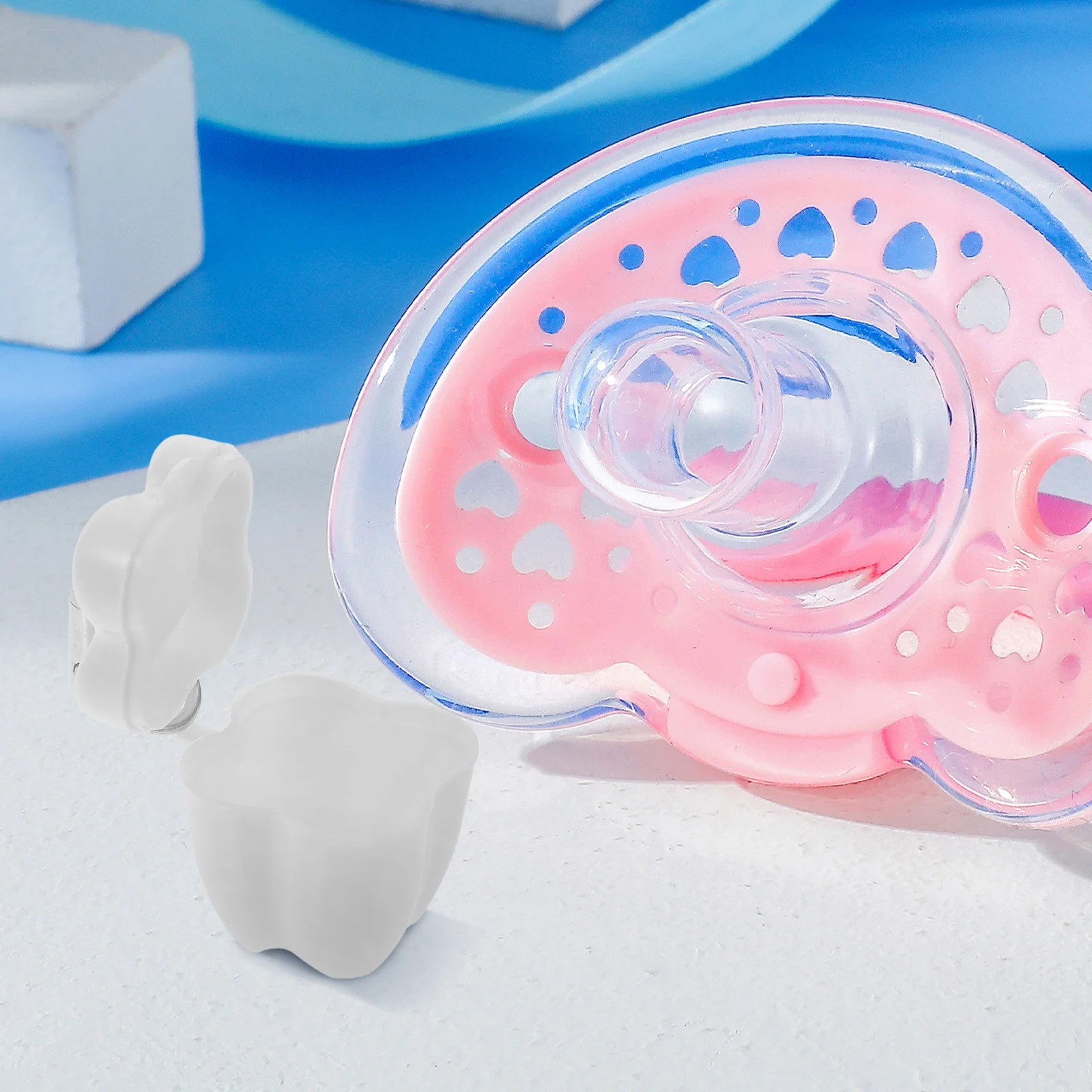 

5pcs Baby Tooth Box Pp Material Infant Teeth Keepsake Container With Hanging Rope For Toddler Newborn Memorial Gift