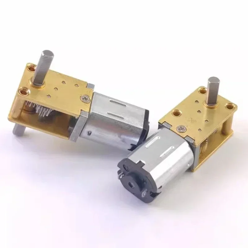 DC3V 6V 12V N20-1218 Mini N20 Gear Motor Single/ Dual/ Long Shaft 4RPM-381RPM Slow Speed High Torque WormAll Metal gearbox Motor