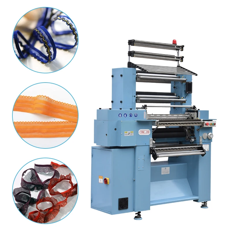 Meno pizzo elastico piatto con garza antirumore che produce macchina per maglieria all'uncinetto in pizzo