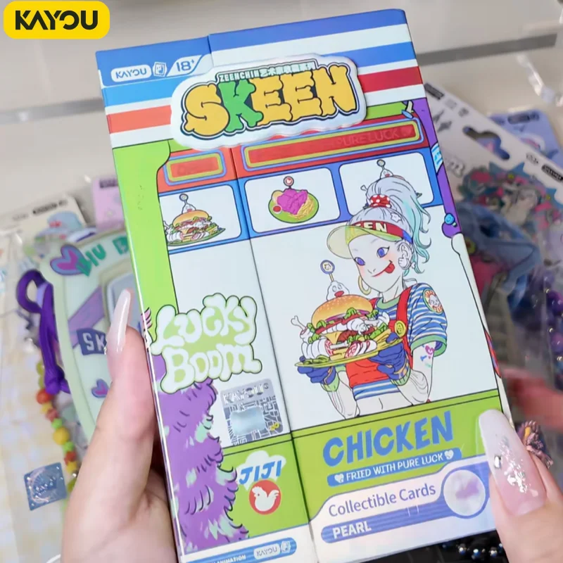 KAYOU Genuine Skeen Zeen Chin Card Lucky Boom Series Trendy Aesthetic Artist Signature Game Limited Collection Card Toys Gifts