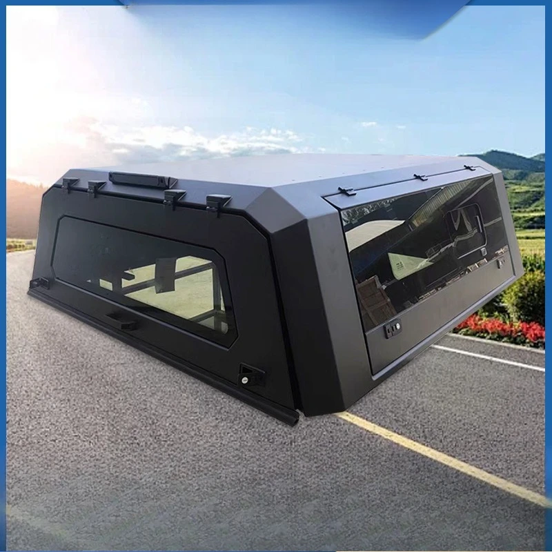 Pickup truck modification parts accessories, three-sided opening and closing rear box cover, high cover, all-glass transparent