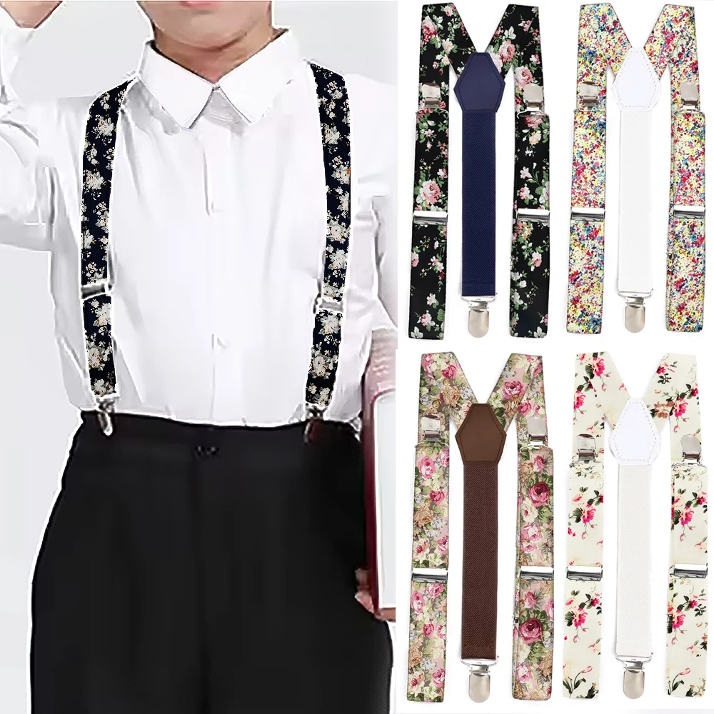 حار بيع المطبوعة الأزهار القطن الحمالات الاطفال الأقواس قابل للتعديل مطاطا Y-الظهر الأشرطة فستان جميل زي الملحقات #1