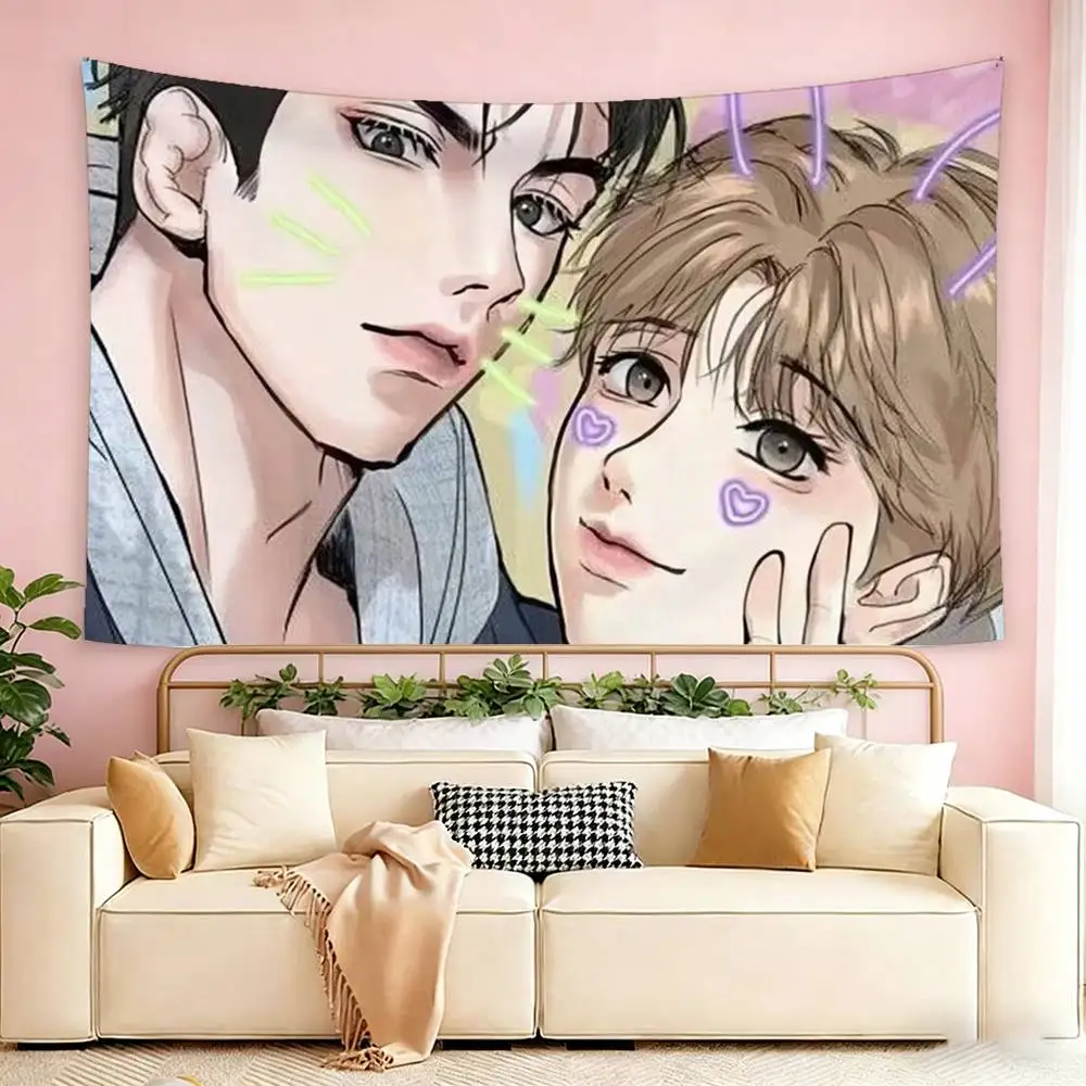 Bl Manhwa Jinx Joo Jaekyung Kim Dan Anime flag Suitable For Party Club Outdoor Interior Wall Decoration Banner Fans Gift