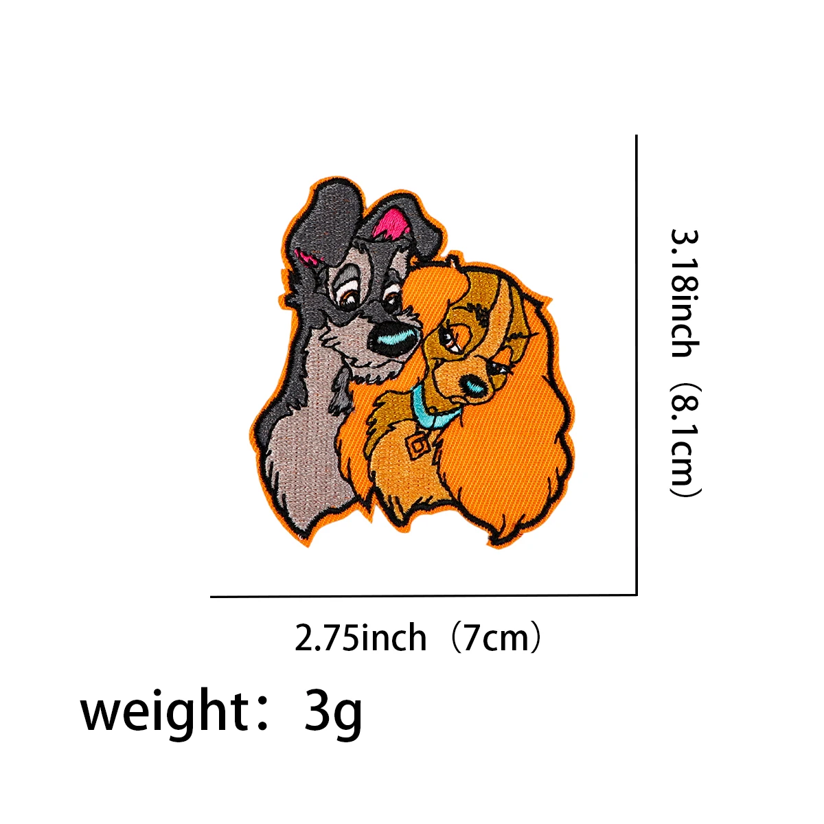 Retro Cartoon Mouse Dogs Embroidered Patch Applique Sewing Tool on Clothes Iron On Patches Men Women Stickers Accessories