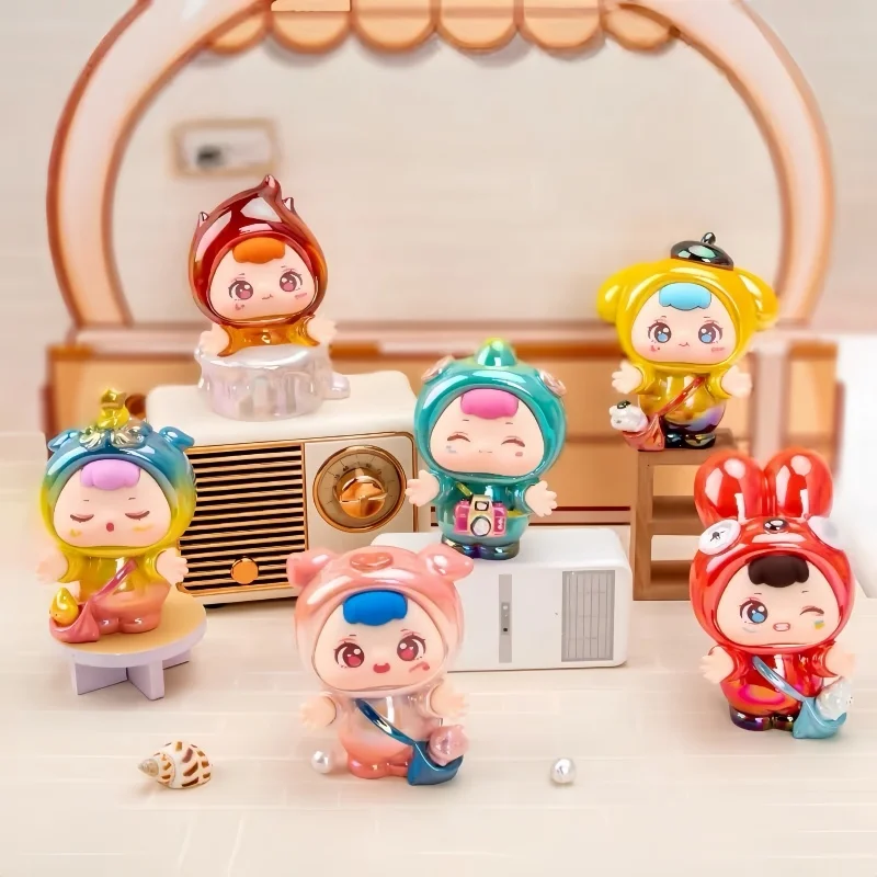 Hug Little Naughty Series Blind Box Q Version Cartoon Cute Fun Car Home Desktop Decoration Mysterious Toys Box Surprise Gifts