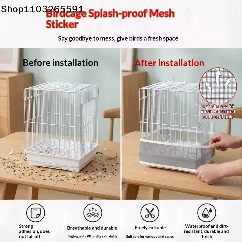 5M/Roll﻿ Bird Cage Splash Proof Anti Food Gauze Mesh Cage Repair Breathable Durable Window Screen Repair Cuttable Mesh Tapes