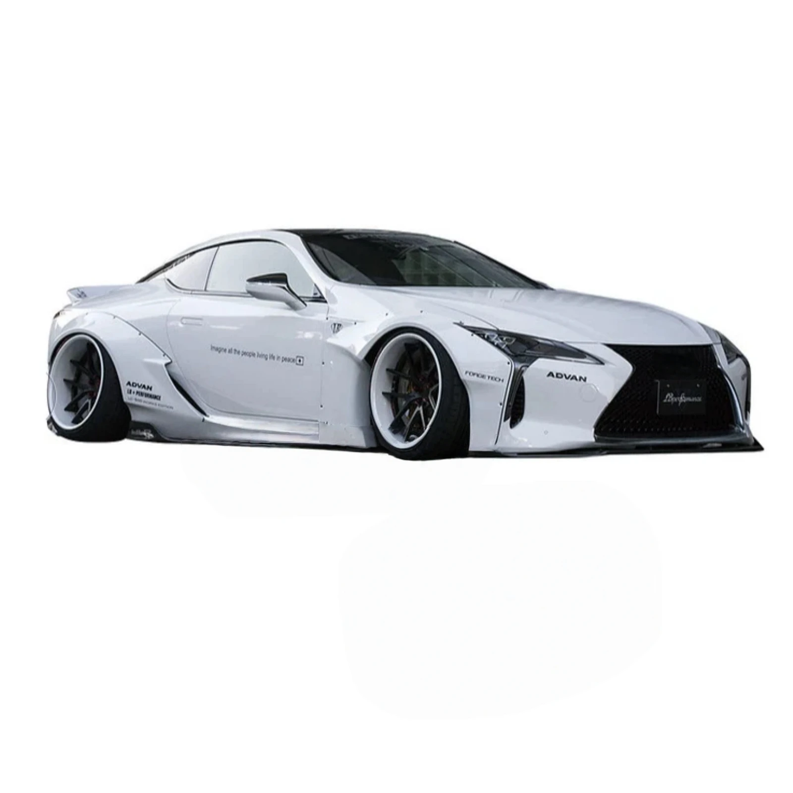 1/10 Scale LB Works Lexxus LC500 RC Drift Car Polycarbonate Clear Body Shell With Decals (257mm Wheelbase/200mm Width)
