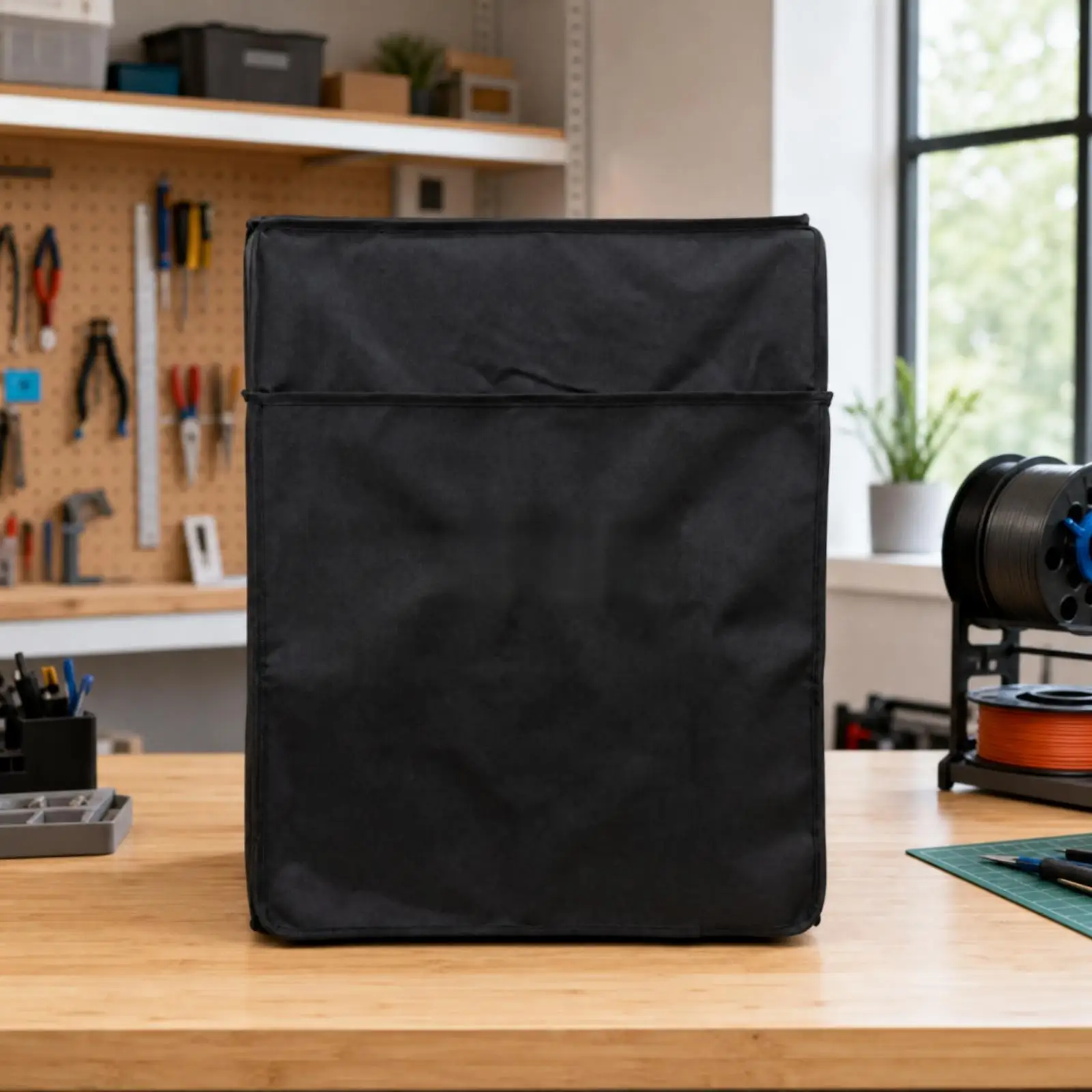 3D Printer Shield Cover for AD5X Flame Retardant Aluminum Textile Dust Enclosure with Zipper and Portable Handle