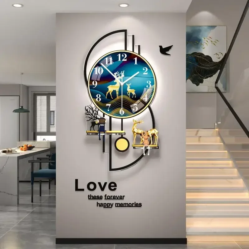 European Silent Wall Clocks Unique Quiet Premium Christmas Luxury Wall Clocks House Living Room Duvar Saaati Bedroom Stuff