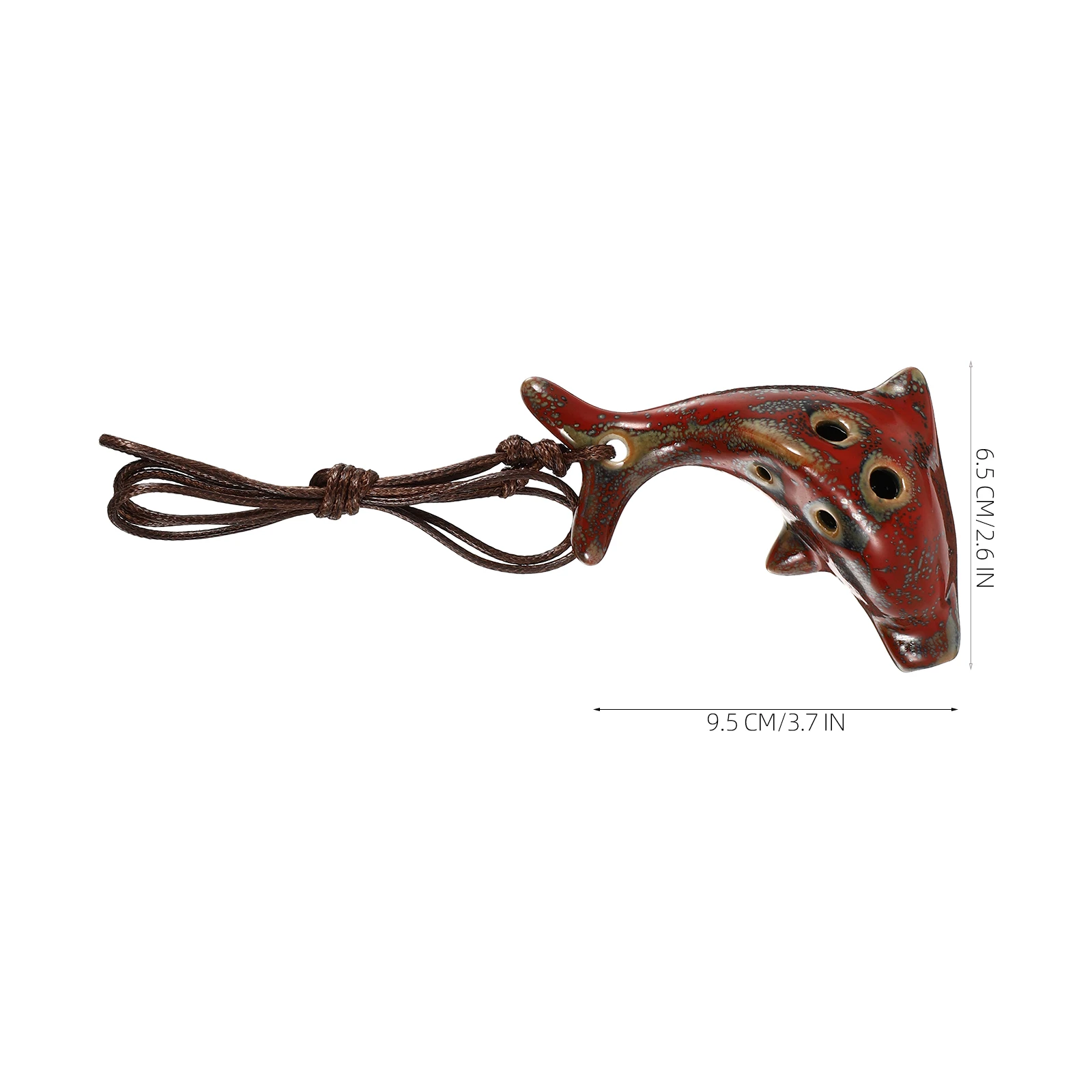 

Premium Dolphin-Shaped Ocarina For Beginners 6-Hole Wind Instrument Practice Musical Gift Durable High Quality Sound